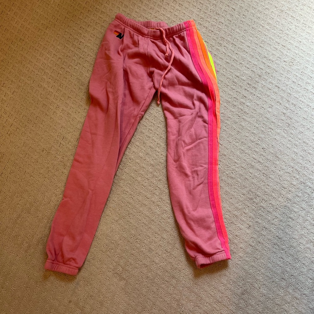 Aviator Nation womens 5 stripe sweatpants